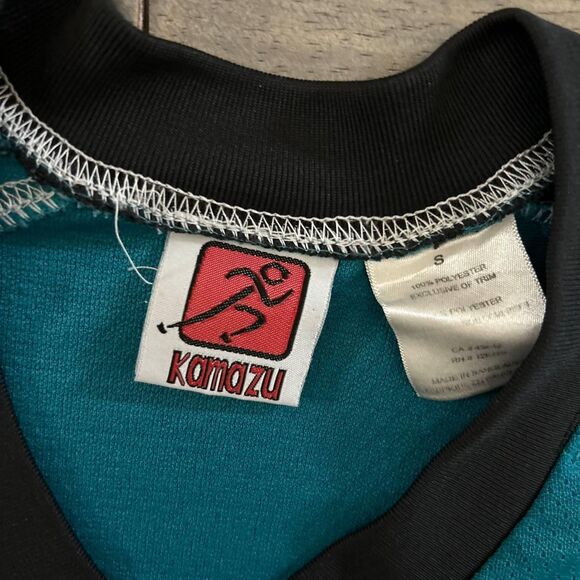 Vintage Y2K Kamazu V-Neck Long Sleeve Hockey Jersey #19 Boxy Fit Mens Size Small - Picture 4 of 8